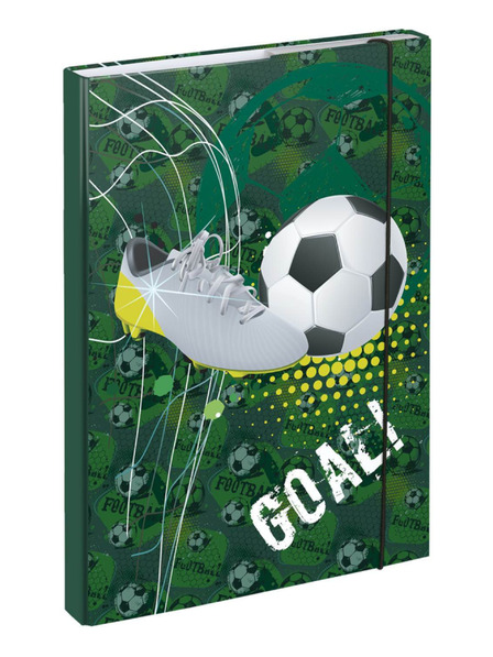 BAAGL  Зелени папки за училищни тетрадки A4 Футболна врата Baagl