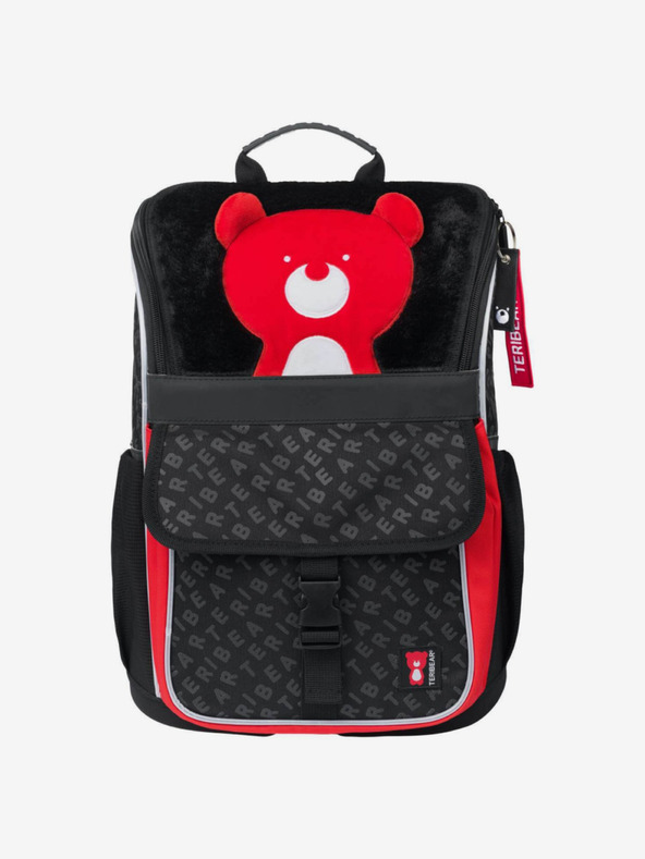 BAAGL  Черна ученическа чанта с цип Teribear Baagl