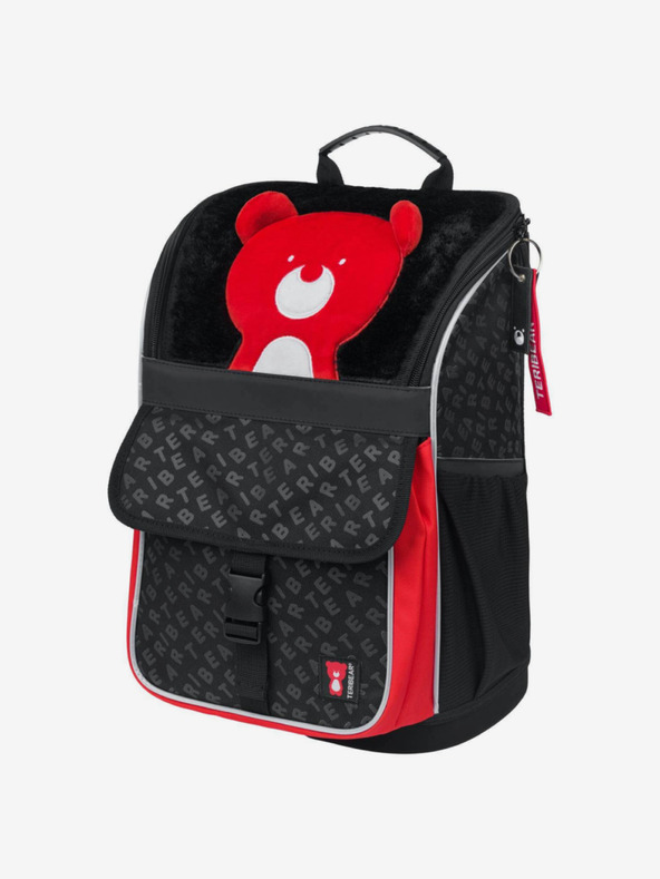 BAAGL  Черна ученическа чанта с цип Teribear Baagl