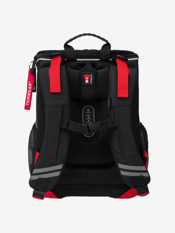 BAAGL  Черна ученическа чанта с цип Teribear Baagl