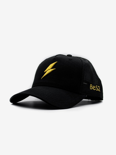 Be52 Be52 Bolt шапка премиум черна/златна
