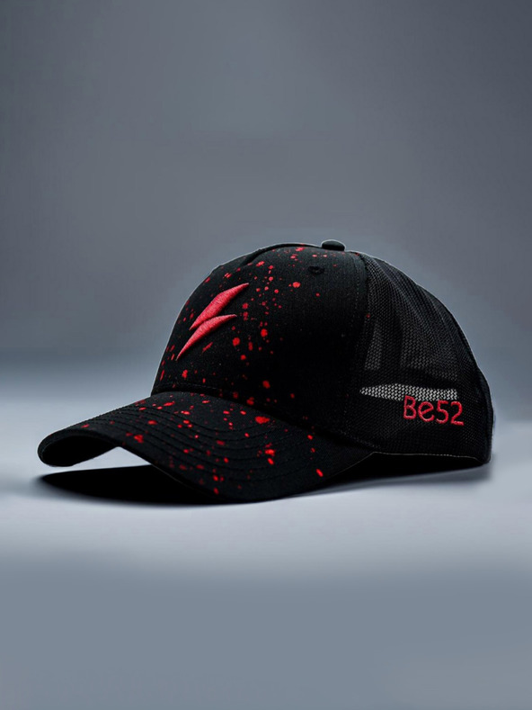 Be52 Be52 Bolt splash шапка премиум черна/червена