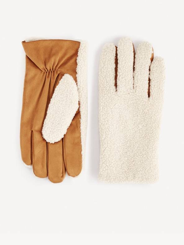 Celio Мъжки бежови ръкавици Celio Figsherp
