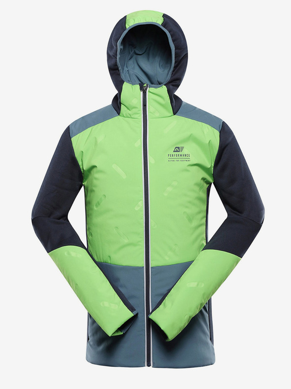 ALPINE PRO Зелен мъжки бързосъхнещ суитшърт Alpine Pro GOMAR
