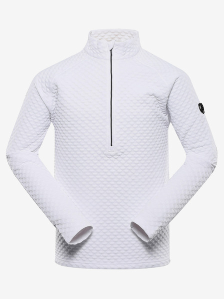 ALPINE PRO Мъжки бързосъхнещ суитшърт ALPINE PRO GETT бял