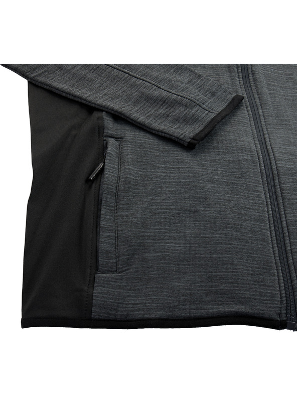 ALPINE PRO Мъжки бързосъхнещ суитшърт с качулка с охлаждане ALPINE PRO IRWES черен