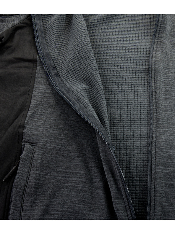 ALPINE PRO Мъжки бързосъхнещ суитшърт с качулка с охлаждане ALPINE PRO IRWES черен