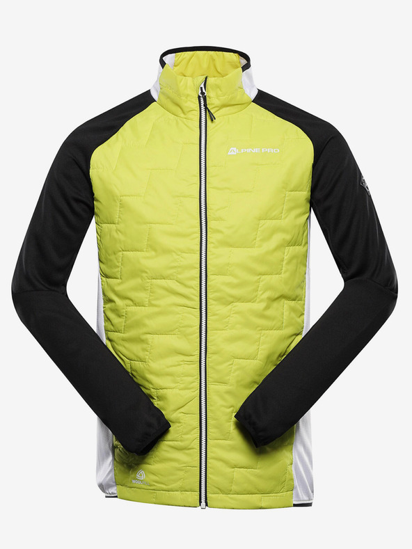 ALPINE PRO Мъжки суитчър от мерино ALPINE PRO JORW зелен