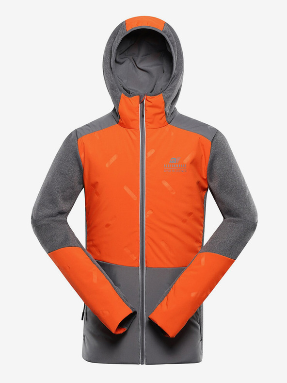 ALPINE PRO Оранжев мъжки бързосъхнещ суитшърт Alpine Pro GOMAR