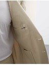 Marks & Spencer Бежово сако с високо съдържание на памук, леко вталено Marks & Spencer
