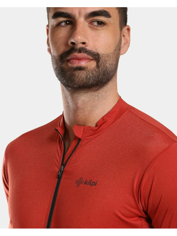 Kilpi Мъжка колоездачна фланелка Kilpi CAVALET-M Тъмночервена
