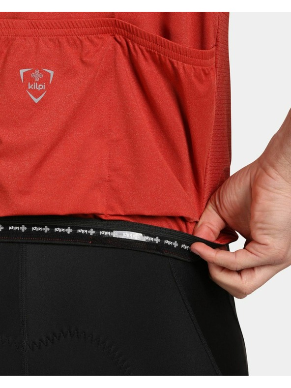 Kilpi Мъжка колоездачна фланелка Kilpi CAVALET-M Тъмночервена