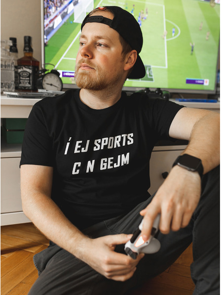 ZOOT.Original Черна мъжка тениска ZOOT Original Í EJ SPORTS C N GEJM