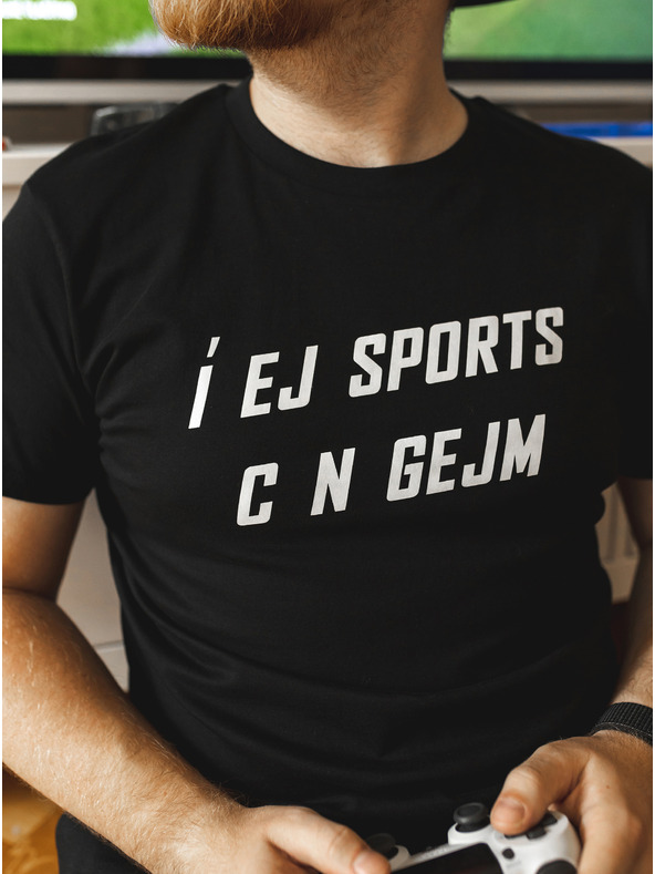 ZOOT.Original Черна мъжка тениска ZOOT Original Í EJ SPORTS C N GEJM