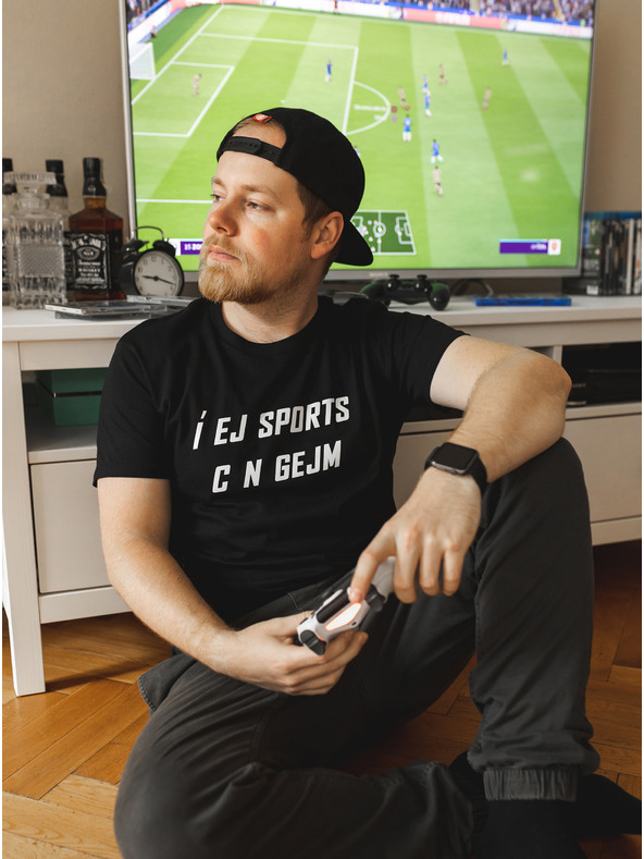 ZOOT.Original Черна мъжка тениска ZOOT Original Í EJ SPORTS C N GEJM