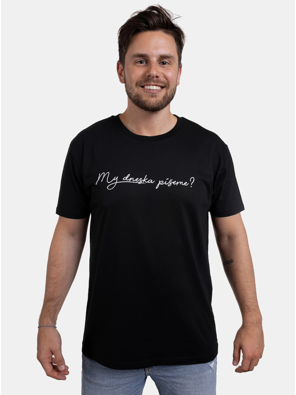 ZOOT.Original Черна мъжка тениска ZOOT Original Пишем ли днес?