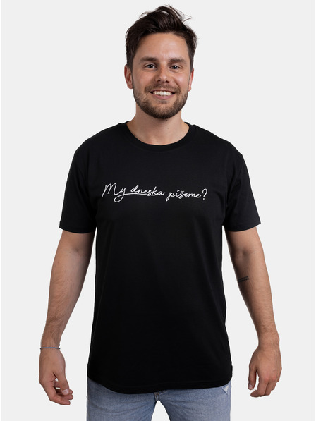 ZOOT.Original Черна мъжка тениска ZOOT Original Пишем ли днес?