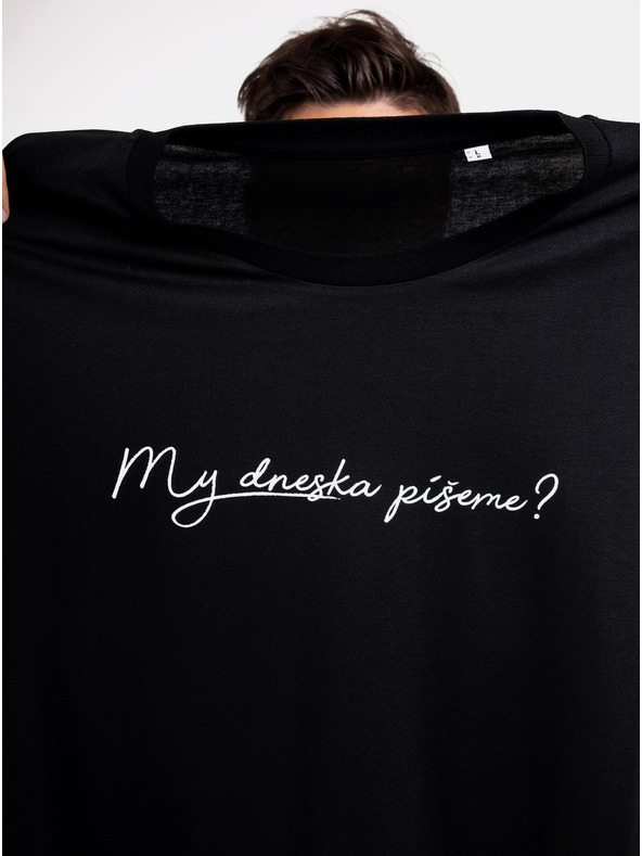 ZOOT.Original Черна мъжка тениска ZOOT Original Пишем ли днес?