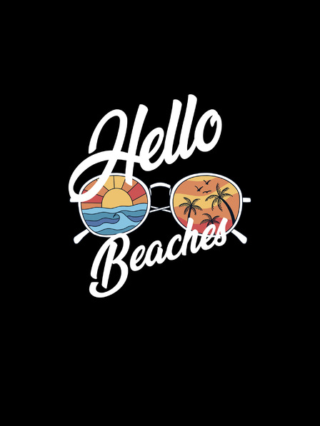 ZOOT.Original Черна мъжка тениска ZOOT.Original Hello beaches