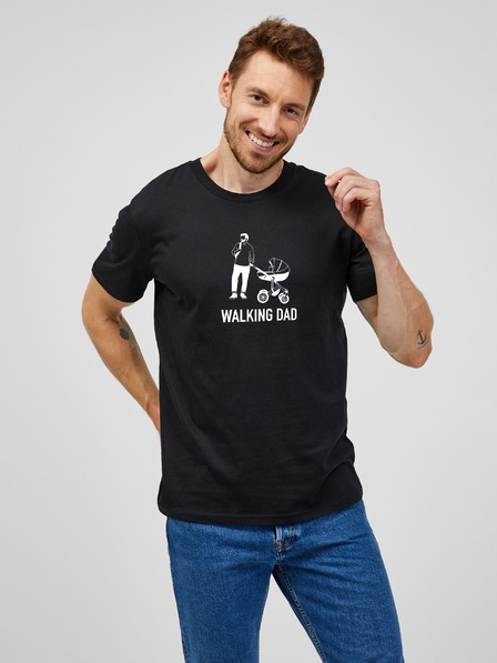 ZOOT.Original Черна мъжка тениска ZOOT.Original Walking Dad