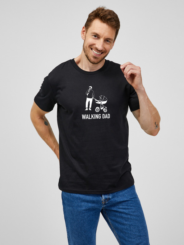 ZOOT.Original Черна мъжка тениска ZOOT.Original Walking Dad