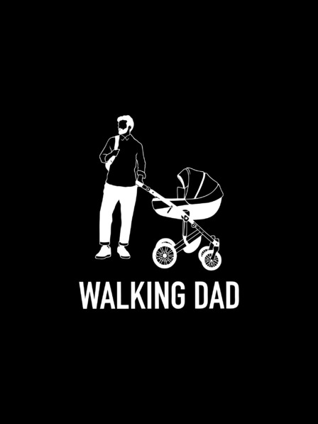 ZOOT.Original Черна мъжка тениска ZOOT.Original Walking Dad