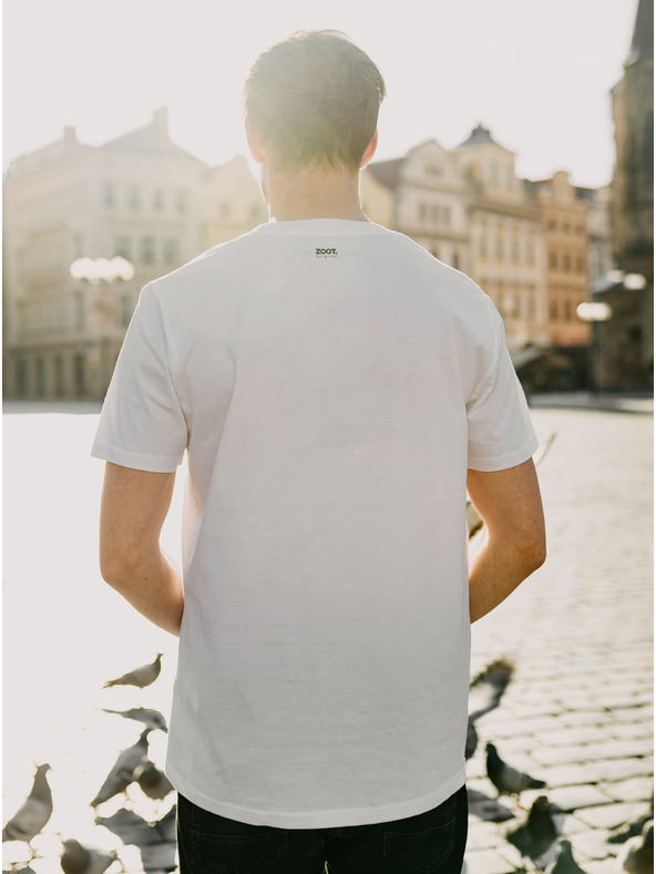 ZOOT.Original Бяла мъжка тениска ZOOT Original Pigeon