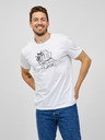 ZOOT.Original Бяла мъжка тениска с принт ZOOT.Original Aim bright