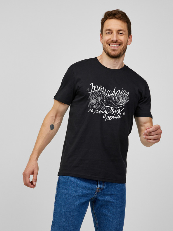 ZOOT.Original Черна мъжка тениска Zoot Original Mountains