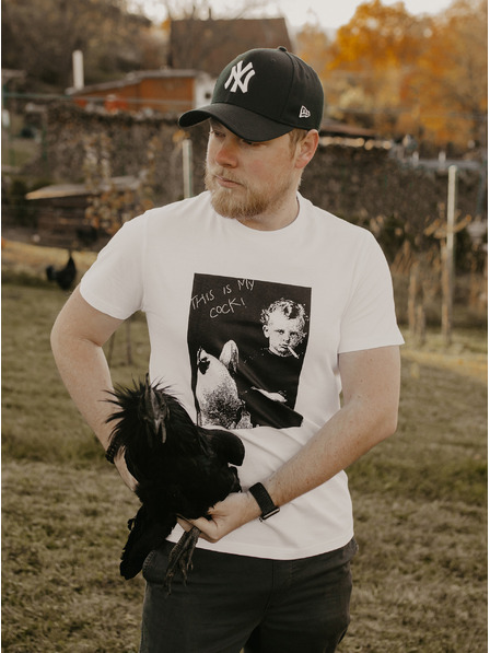 ZOOT.Original Бяла мъжка риза ZOOT Original This Is My Cock