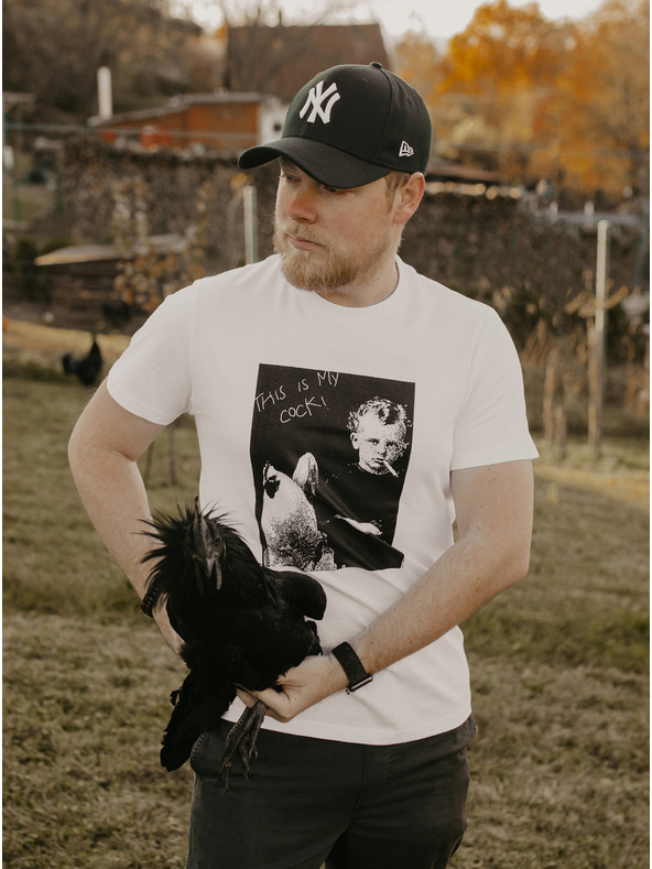 ZOOT.Original Бяла мъжка риза ZOOT Original This Is My Cock