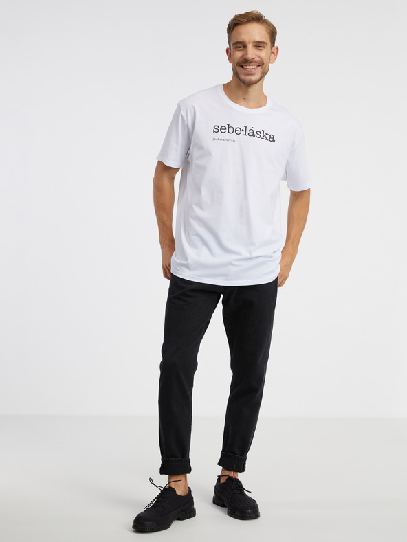 ZOOT.Original Бяла унисекс тениска ZOOT Original Себе:любов