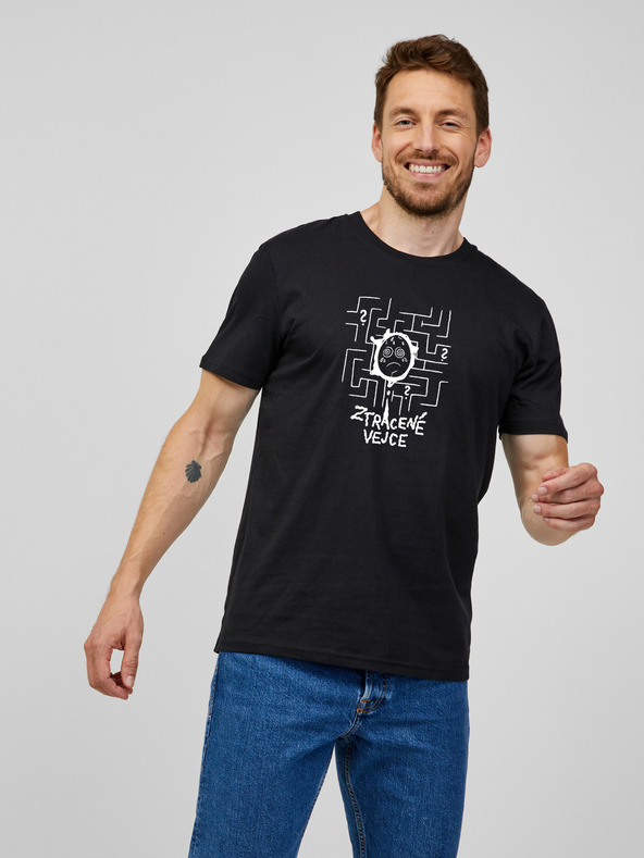 ZOOT.Original Черна мъжка тениска ZOOT.Original Изгубено яйце