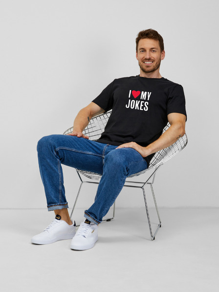 ZOOT.Original Черна мъжка тениска ZOOT.Original Обичам шегите си