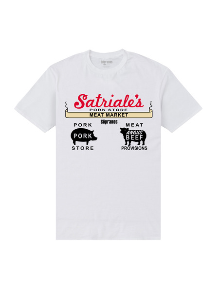 ZOOT.Fan Бяла тениска HBO The Sopranos Satriales