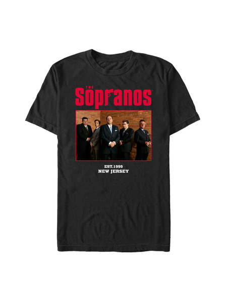ZOOT.Fan Черна тениска HBO The Sopranos Cast