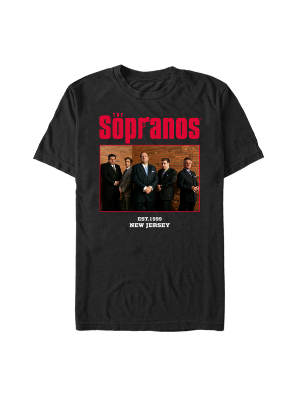 ZOOT.Fan Черна тениска HBO The Sopranos Cast