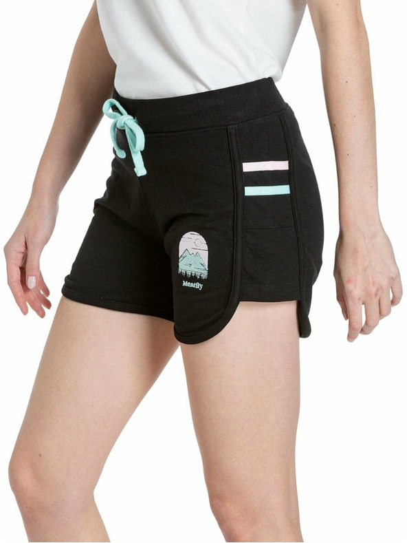 Meatfly Дамски спортни шорти Meatfly Nea Black | Черен | Размер