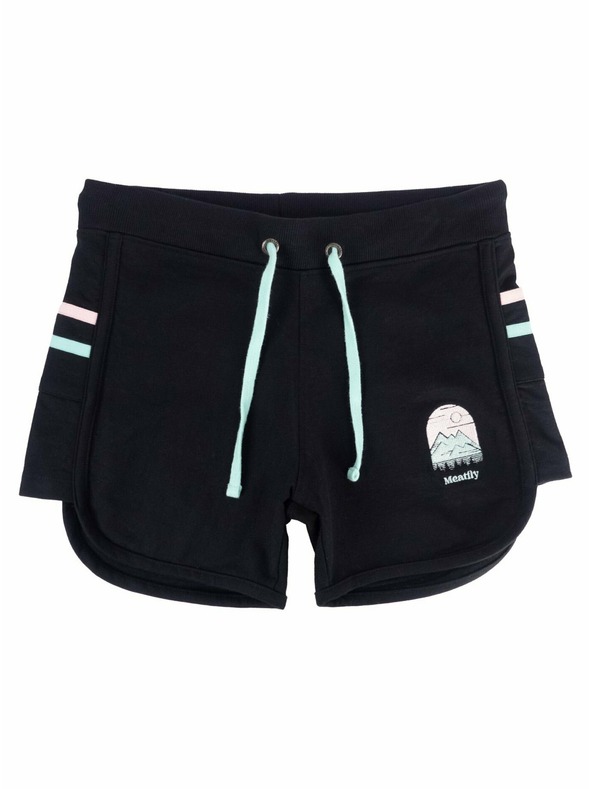 Meatfly Дамски спортни шорти Meatfly Nea Black | Черен | Размер