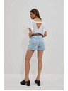 Moodo Светлосини къси панталони от деним за жени Moodo