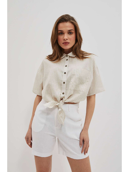 Moodo Бели дамски къси панталони Moodo