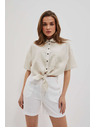 Moodo Бели дамски къси панталони Moodo