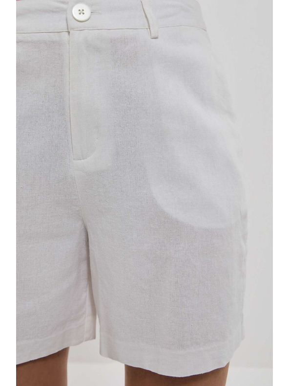 Moodo Бели дамски къси панталони Moodo