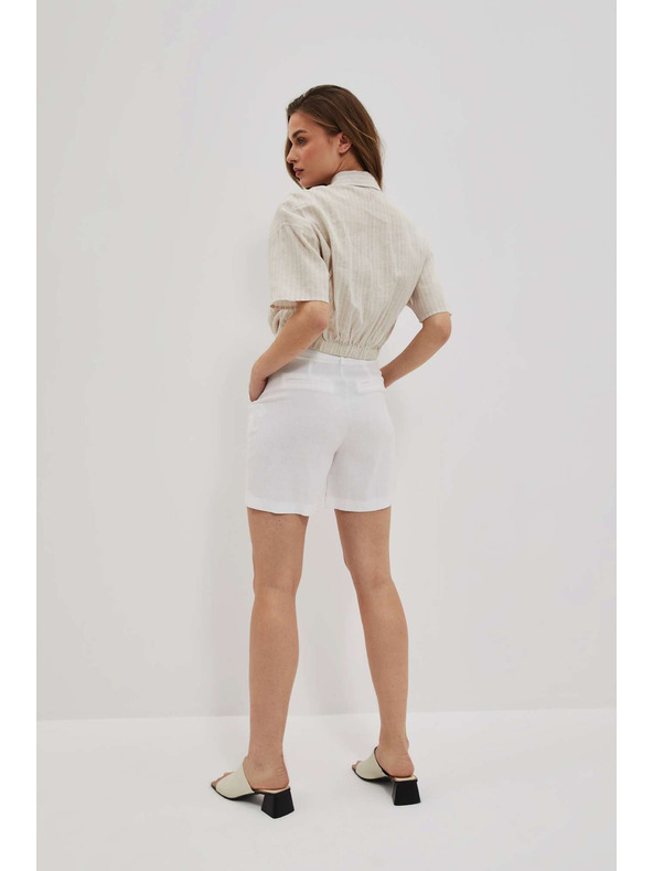 Moodo Бели дамски къси панталони Moodo