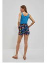 Moodo Тъмно сини дамски шарени шорти Moodo