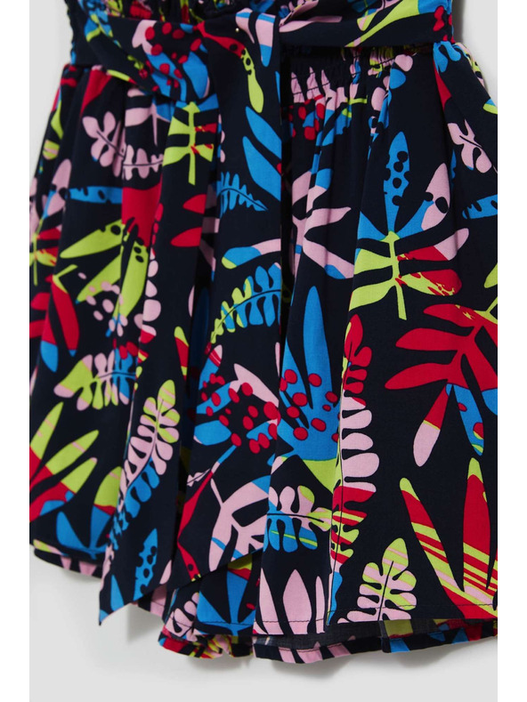 Moodo Тъмно сини дамски шарени шорти Moodo