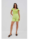 Moodo Светлозелени дамски къси панталони Moodo