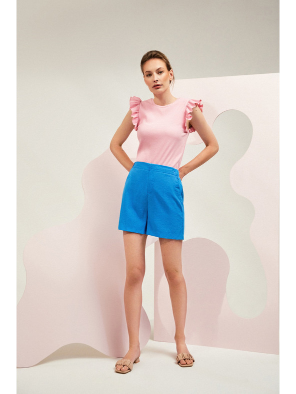 Moodo Сини дамски къси панталони Moodo