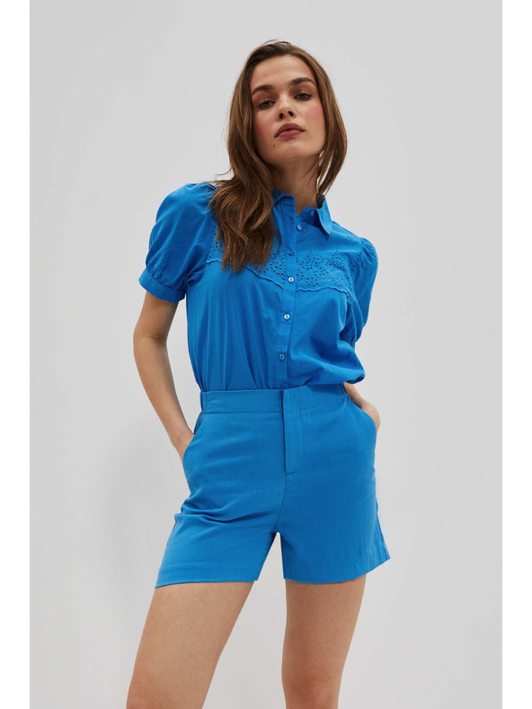 Moodo Сини дамски къси панталони Moodo