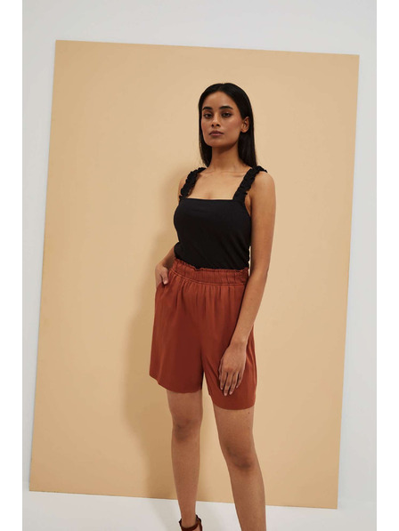 Moodo Кафяви дамски къси панталони Moodo